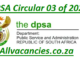 DPSA Circular 03 of 2025