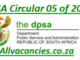 DPSA Circular 05 of 2025
