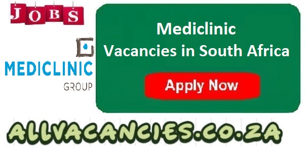 Mediclinic Vacancies