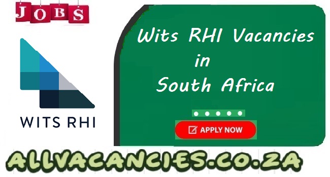 Wits RHI Vacancies Wits RHI Vacancies