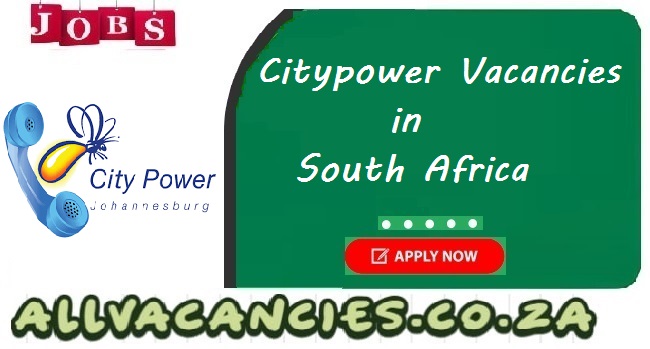 Citypower Vacancies Citypower Vacancies