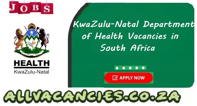 KZN Health Vacancies