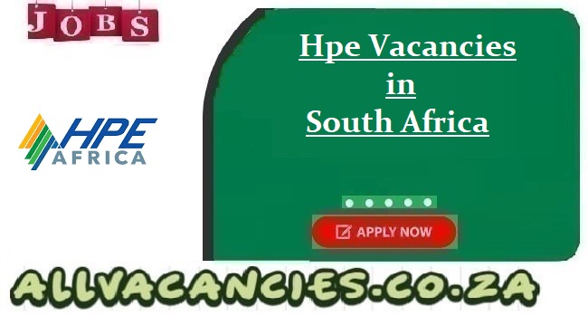 Hpe Vacancies