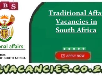 Traditional Affairs Vacancies