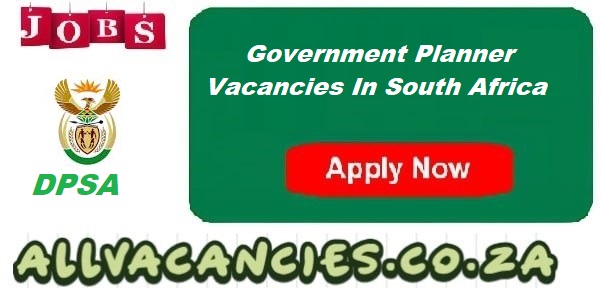 Government Planner Vacancies Government Planner Vacancies