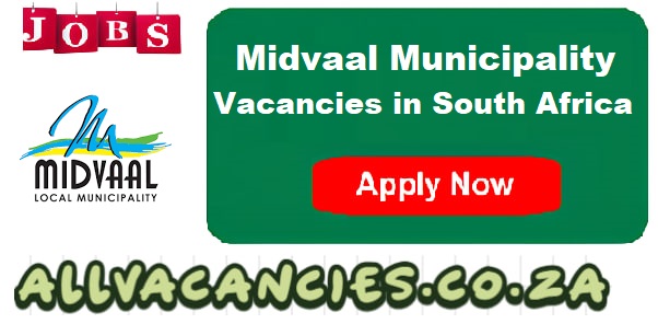 Midvaal Local Municipality Vacancies Midvaal Local Municipality Vacancies