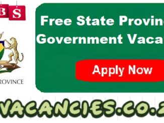 Free State Provincial Government Vacancies
