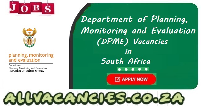 DPME Vacancies DPME Vacancies