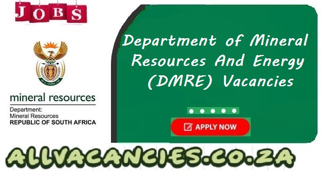 DMRE Vacancies DMRE Vacancies
