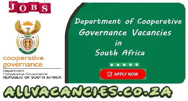 Department of Cooperative Governance Vacancies Department of Cooperative Governance Vacancies