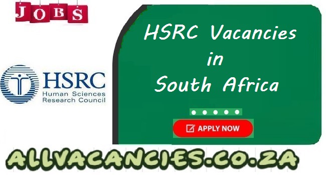 HSRC Vacancies HSRC Vacancies