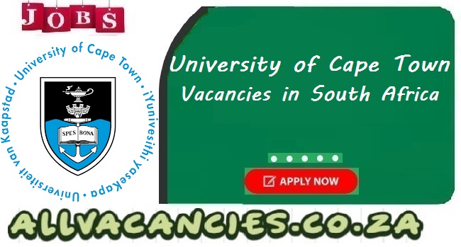 UCT Vacancies UCT Vacancies