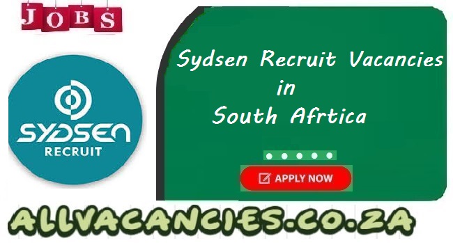 Sydsen Recruit Vacancies Sydsen Recruit Vacancies
