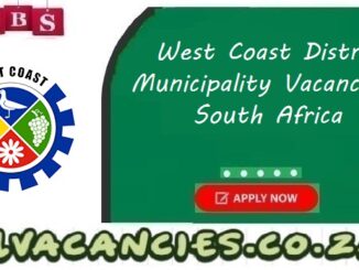 West Coast District Municipality Vacancies