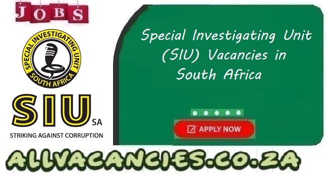 SIU Vacancies SIU Vacancies