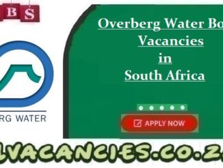 Overberg Water Board Vacancies in South Africa