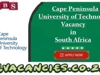 Cape Peninsula University of Technology Vacancy