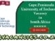 Cape Peninsula University of Technology Vacancy