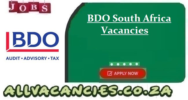 BDO South Africa Vacancies