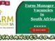 Farm Manager Sa Vacancies