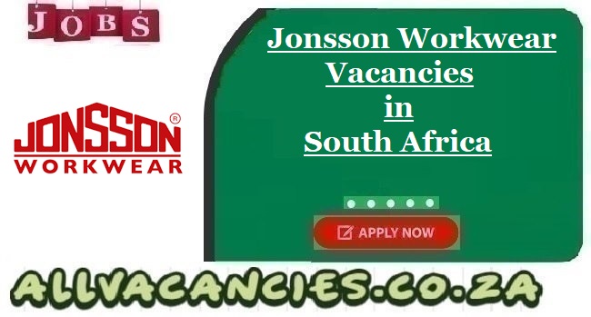 Jonsson Workwear Vacancies