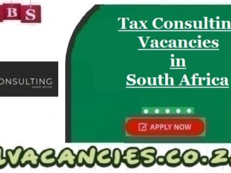 Tax Consulting Vacancies