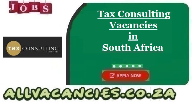 Tax Consulting Vacancies