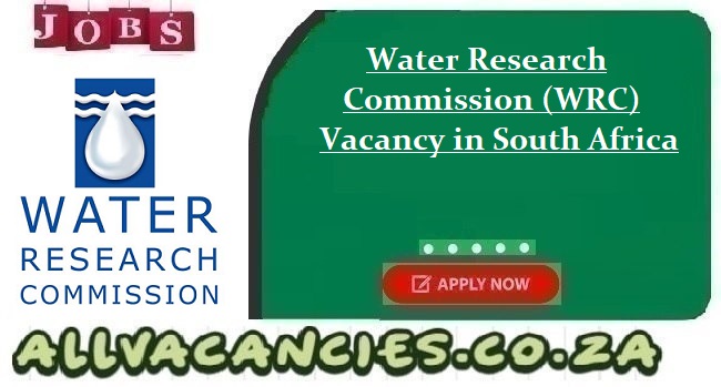 Water Research Commission Vacancy