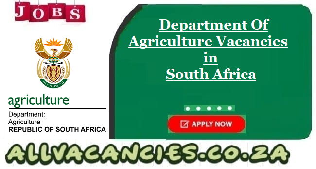 Department Of Agriculture Vacancies
